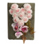 ORCHID ROSE IN BOOK PLANTER 18X14X10CM PINK 