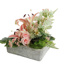 LILY ROSE ARR IN SQUARE PLANTER 35X30X30CM PINK