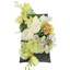 ORCHID ROSE ARR IN SQUARE PLANTER 35X15X15CM GREEN