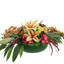 LILY ORCHID ARR IN OVAL PLASTIC POT 70X30X30CM YELLOW